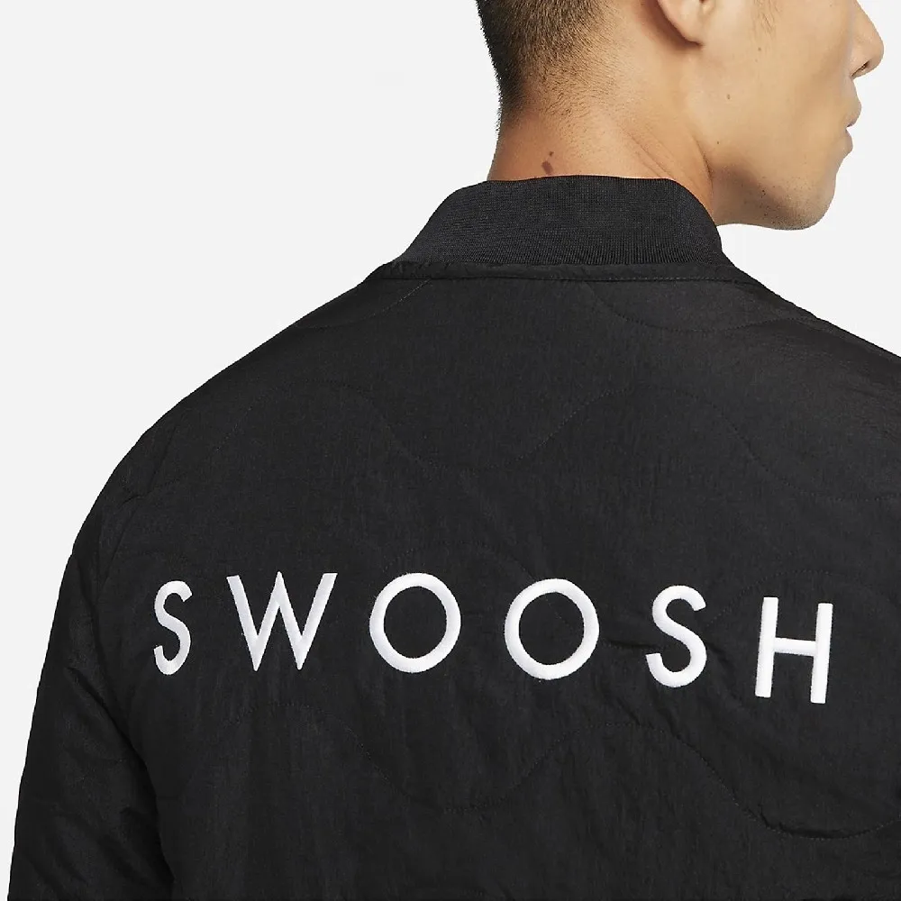 Swoosh Embroidered Loose Padded Jacket фото