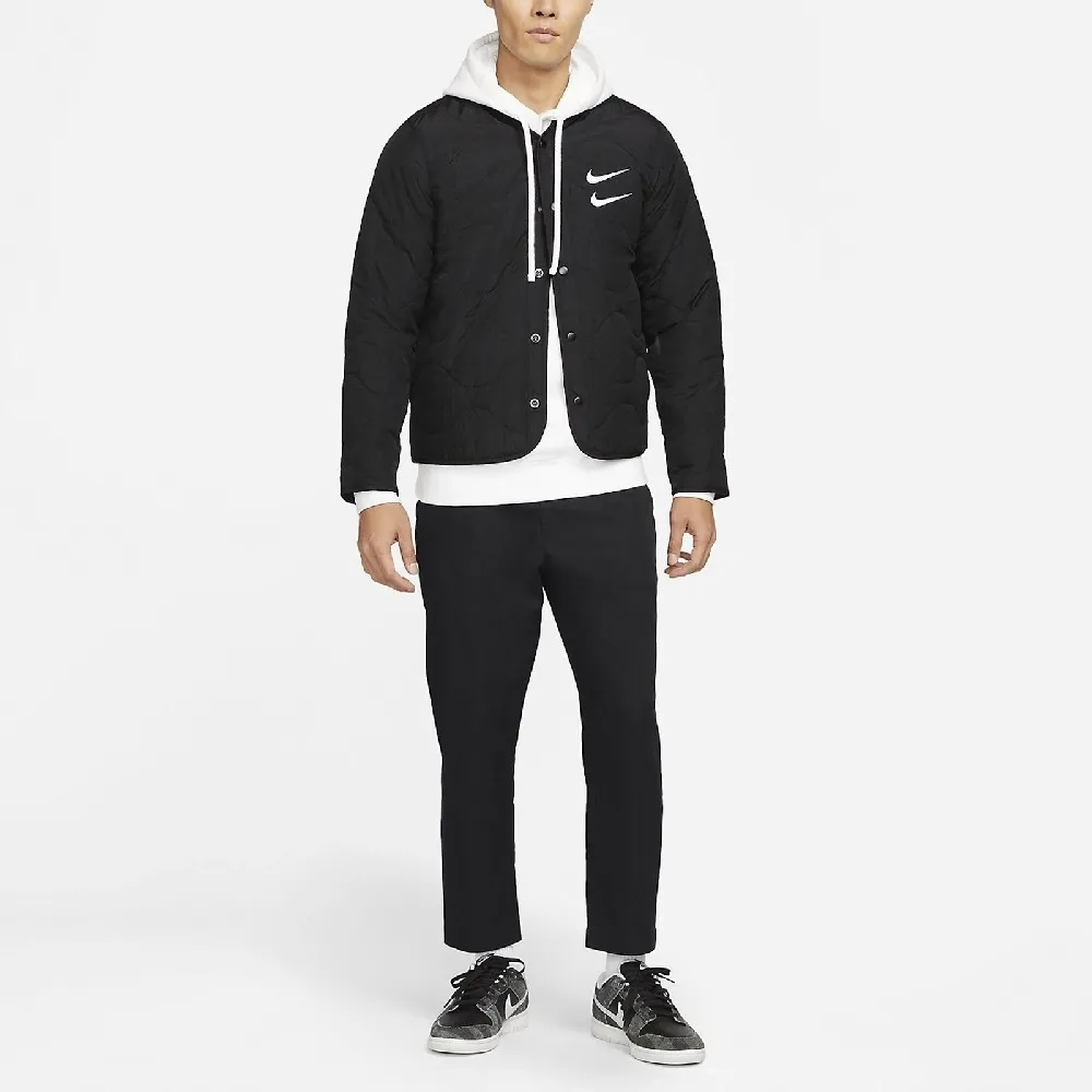 Swoosh Embroidered Loose Padded Jacket фото