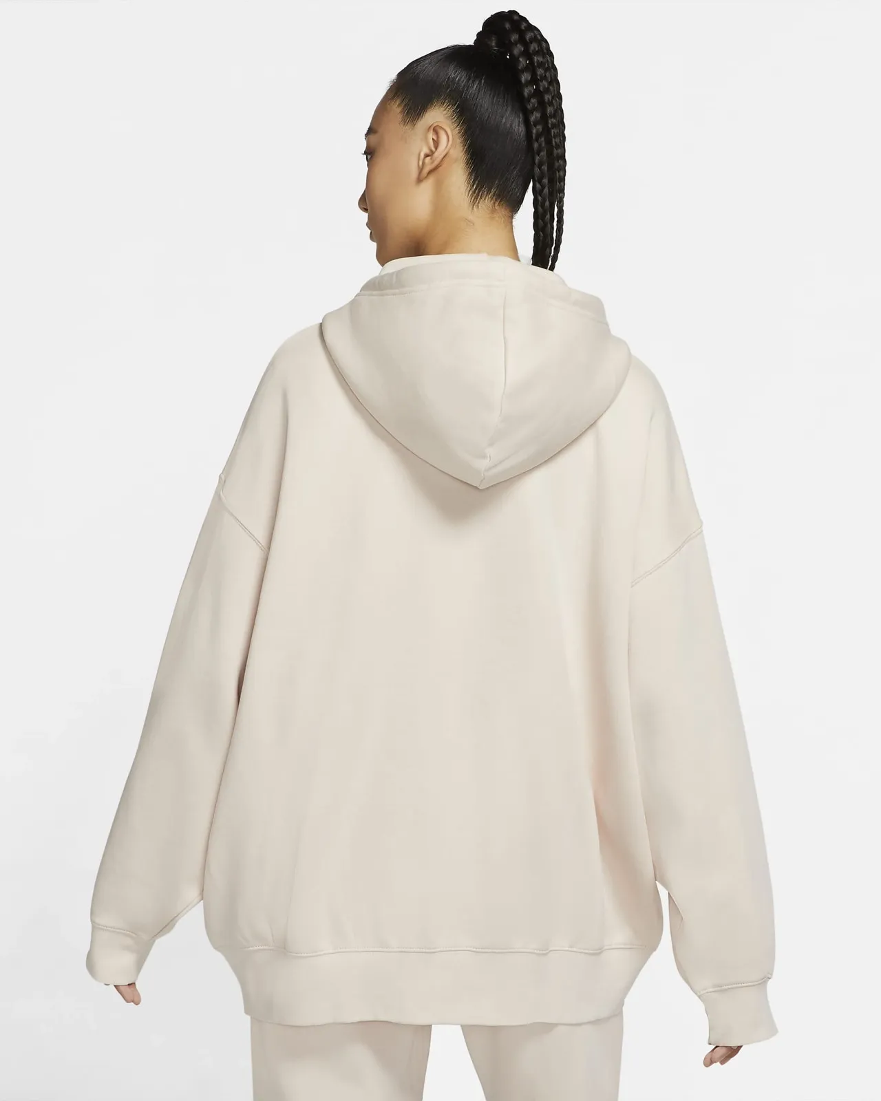 Zip Oversize Kangaroo Light Beige фото