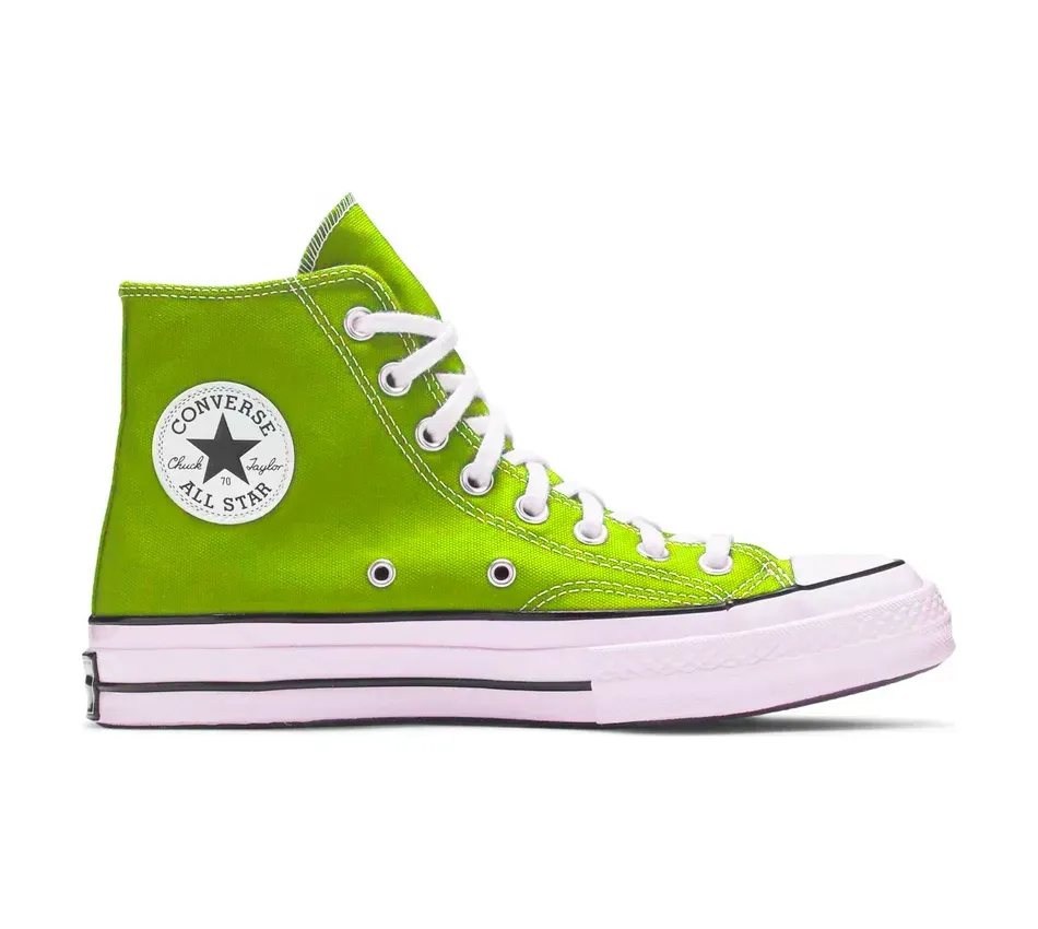 Chuck Taylor High Lime Twist\Egret\Black фото