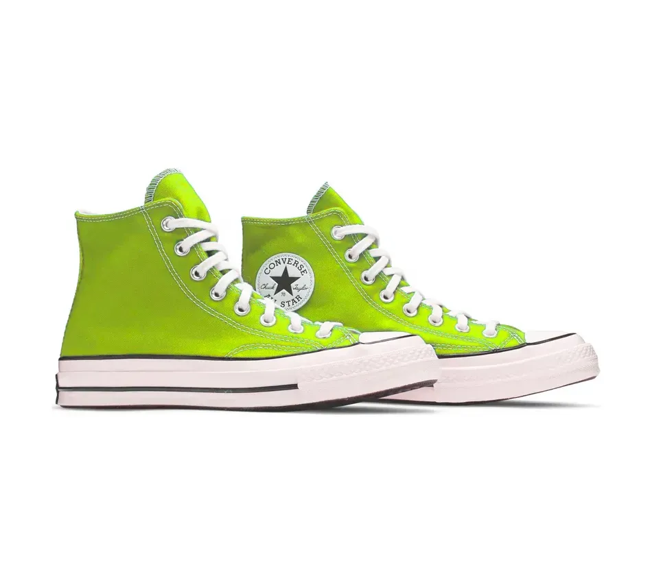 Chuck Taylor High Lime Twist\Egret\Black фото