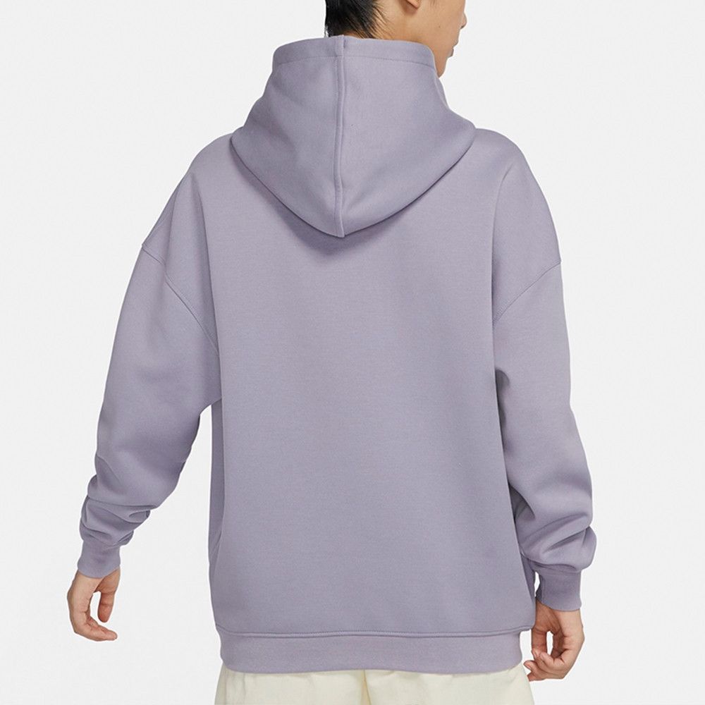 Essential Fleece Loose Hoodie Washed Blueberry фото