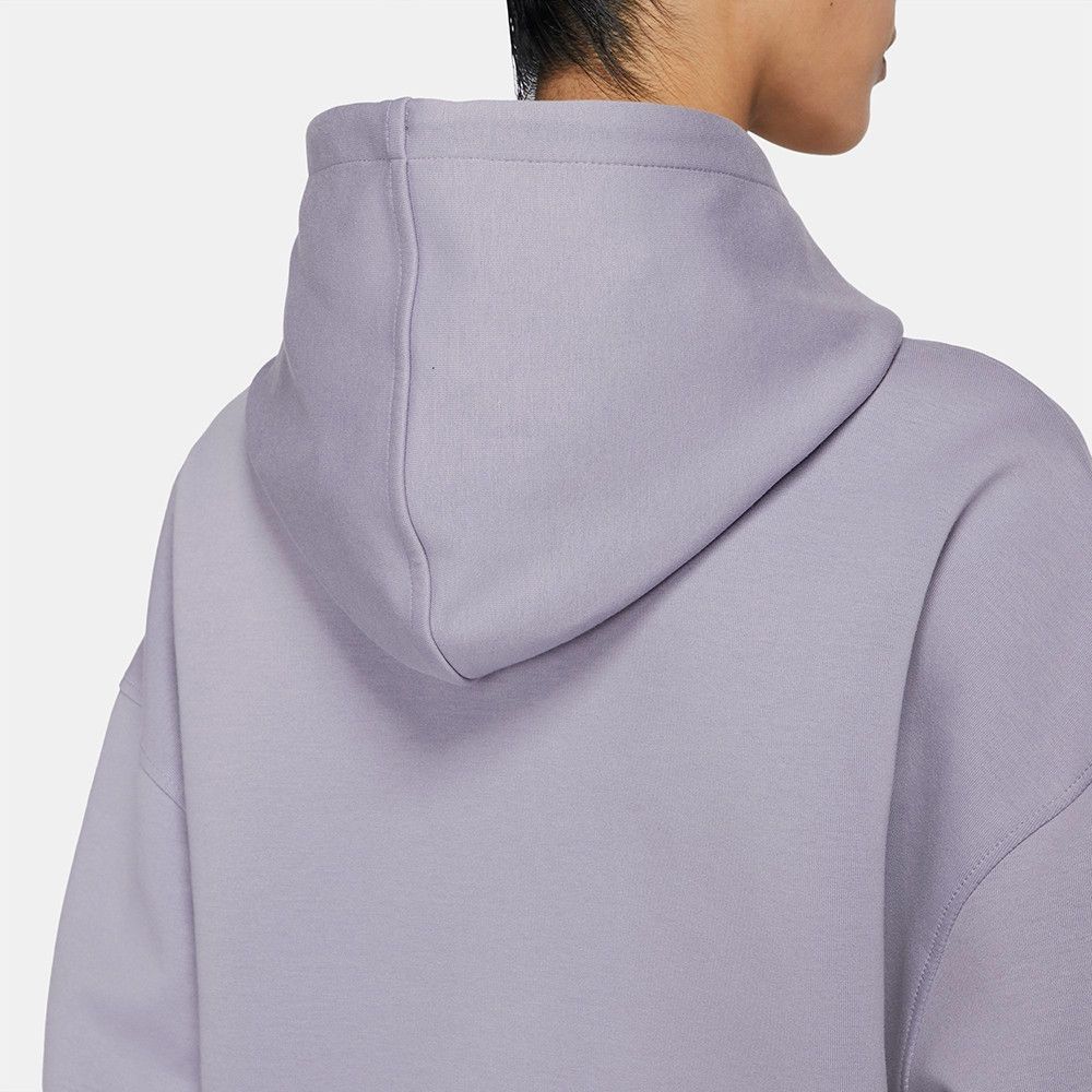 Essential Fleece Loose Hoodie Washed Blueberry фото