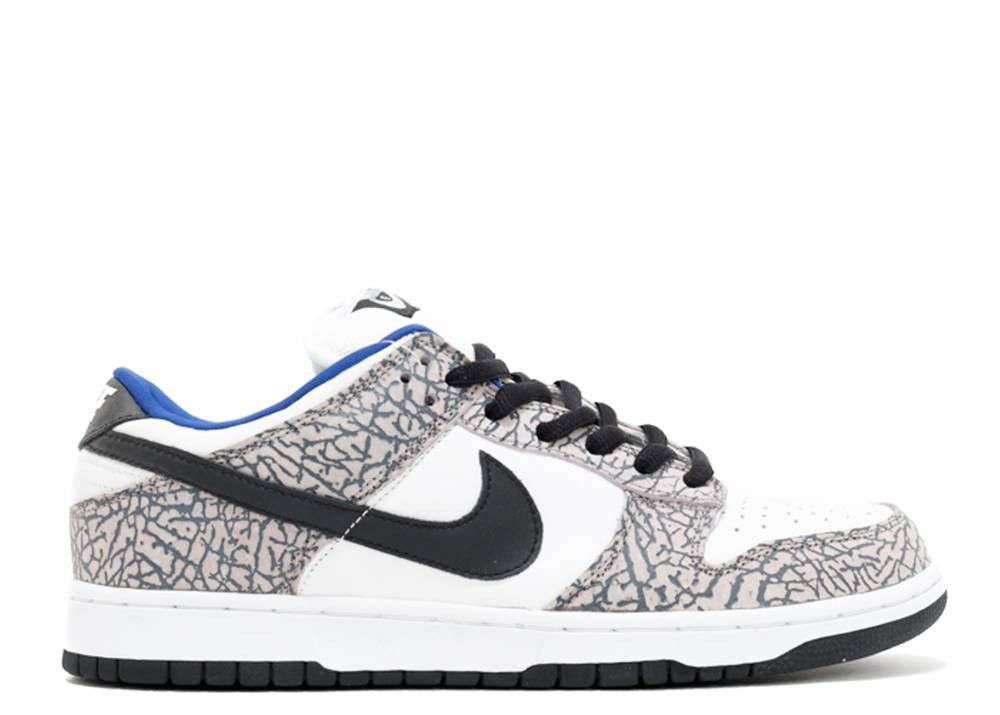 Кроссовки Nike Dunk Low X Supreme SB White Cement (Унисекс)