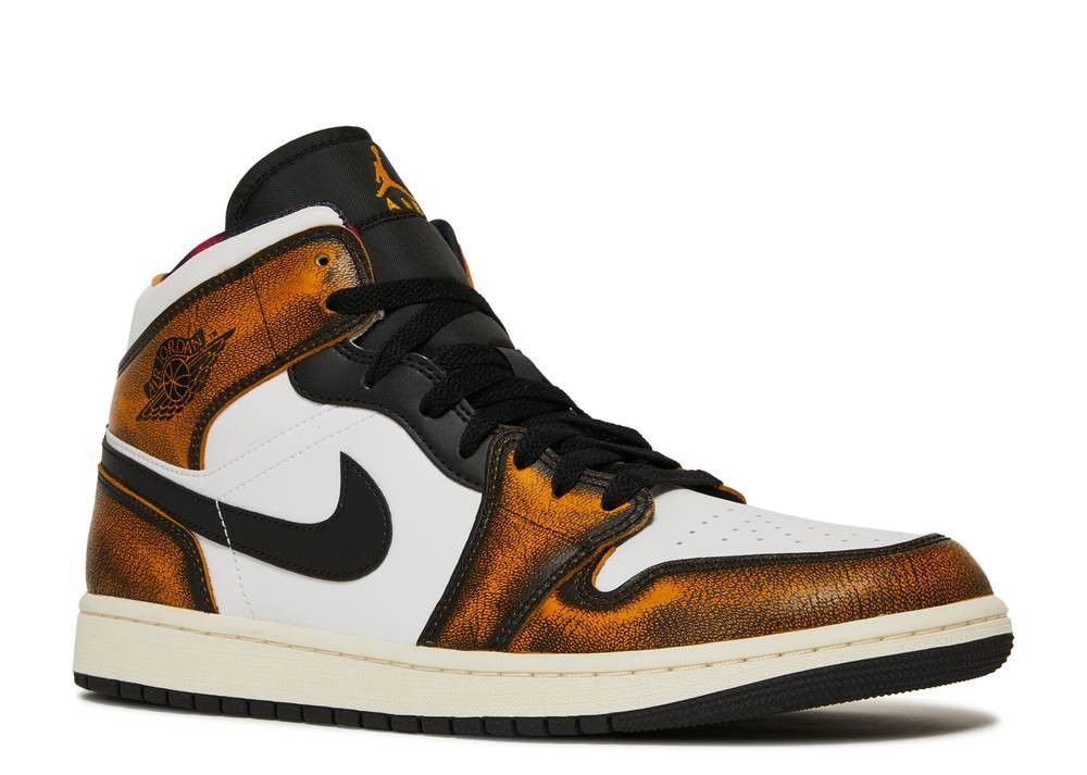 Air Jordan 1 Mid Wear-Away-Taxi фото