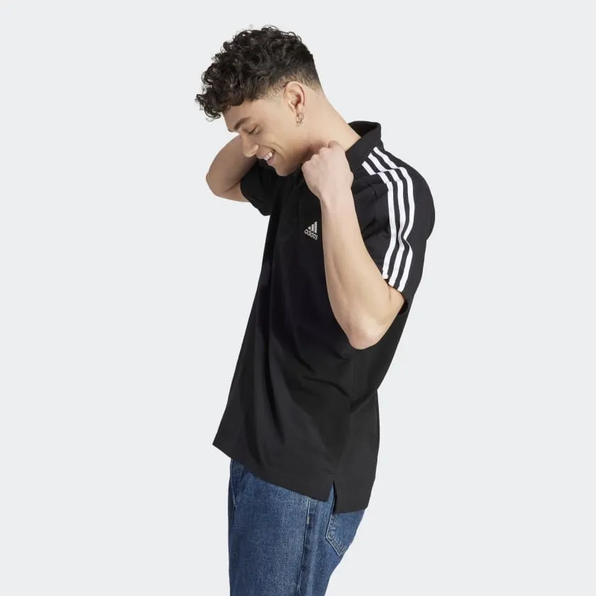 Essentials 3-Stripes Polo Shirt Black фото