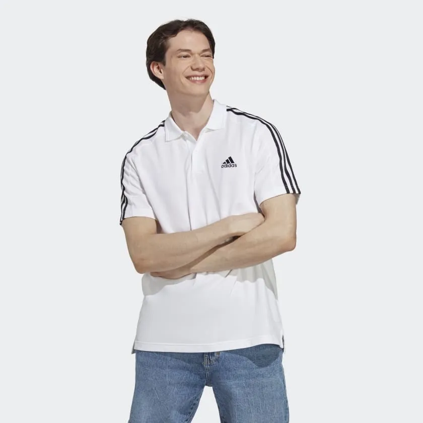 Essentials 3-Stripes Polo Shirt White фото