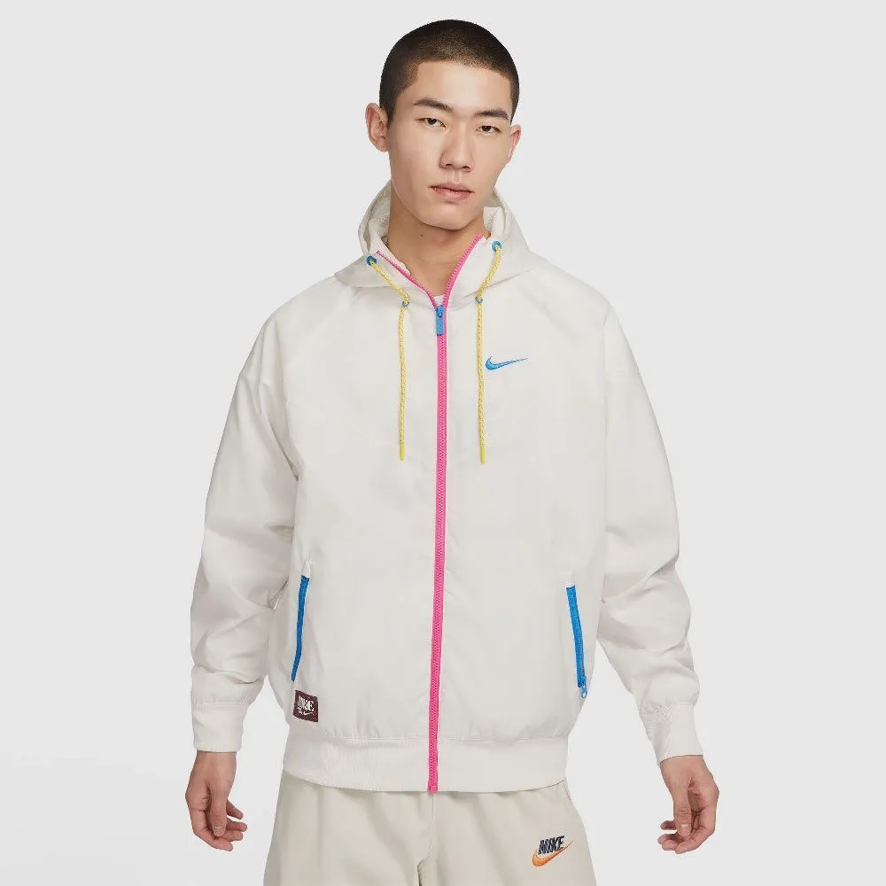 Zip Color Lightweight Hooded Jacket White фото