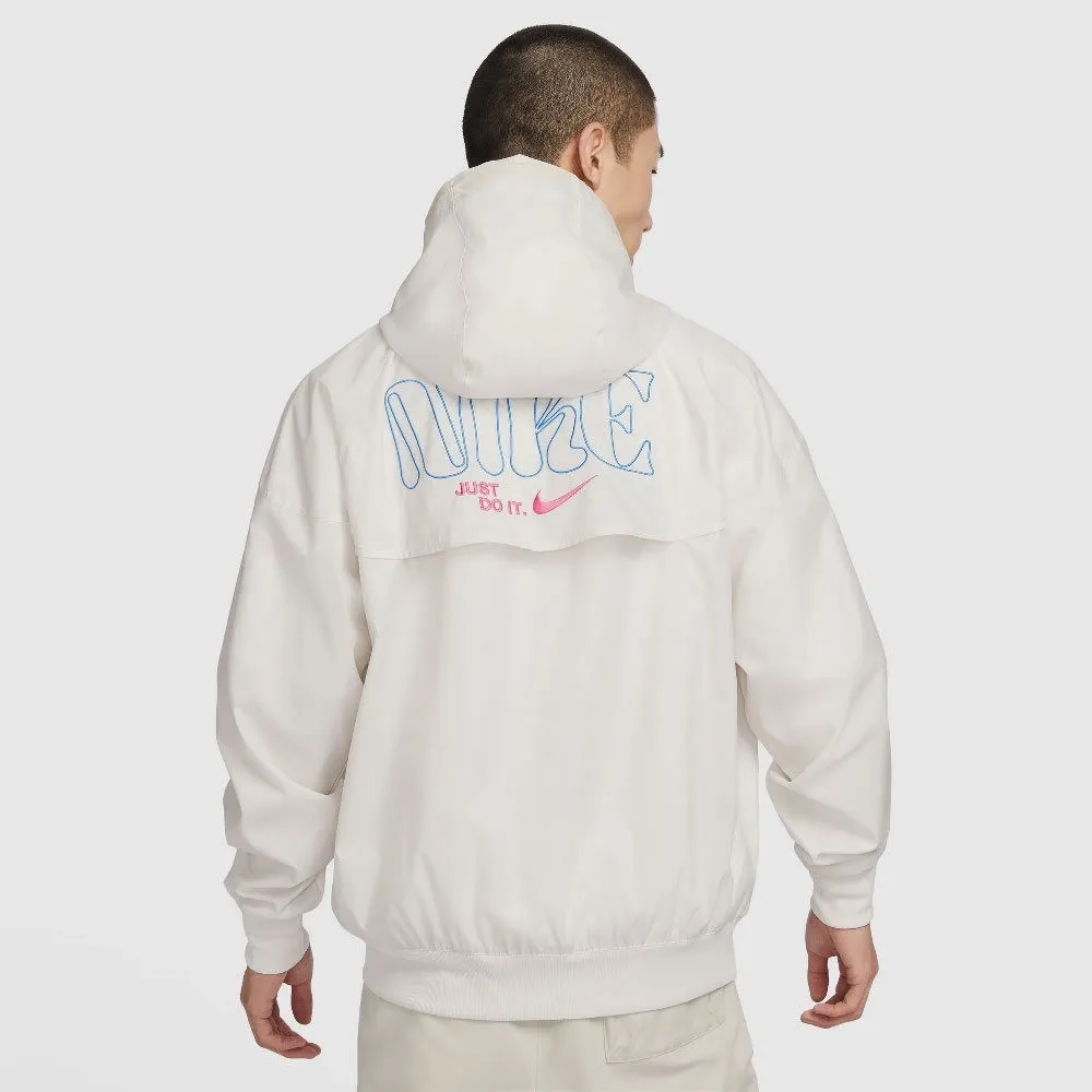 Zip Color Lightweight Hooded Jacket White фото