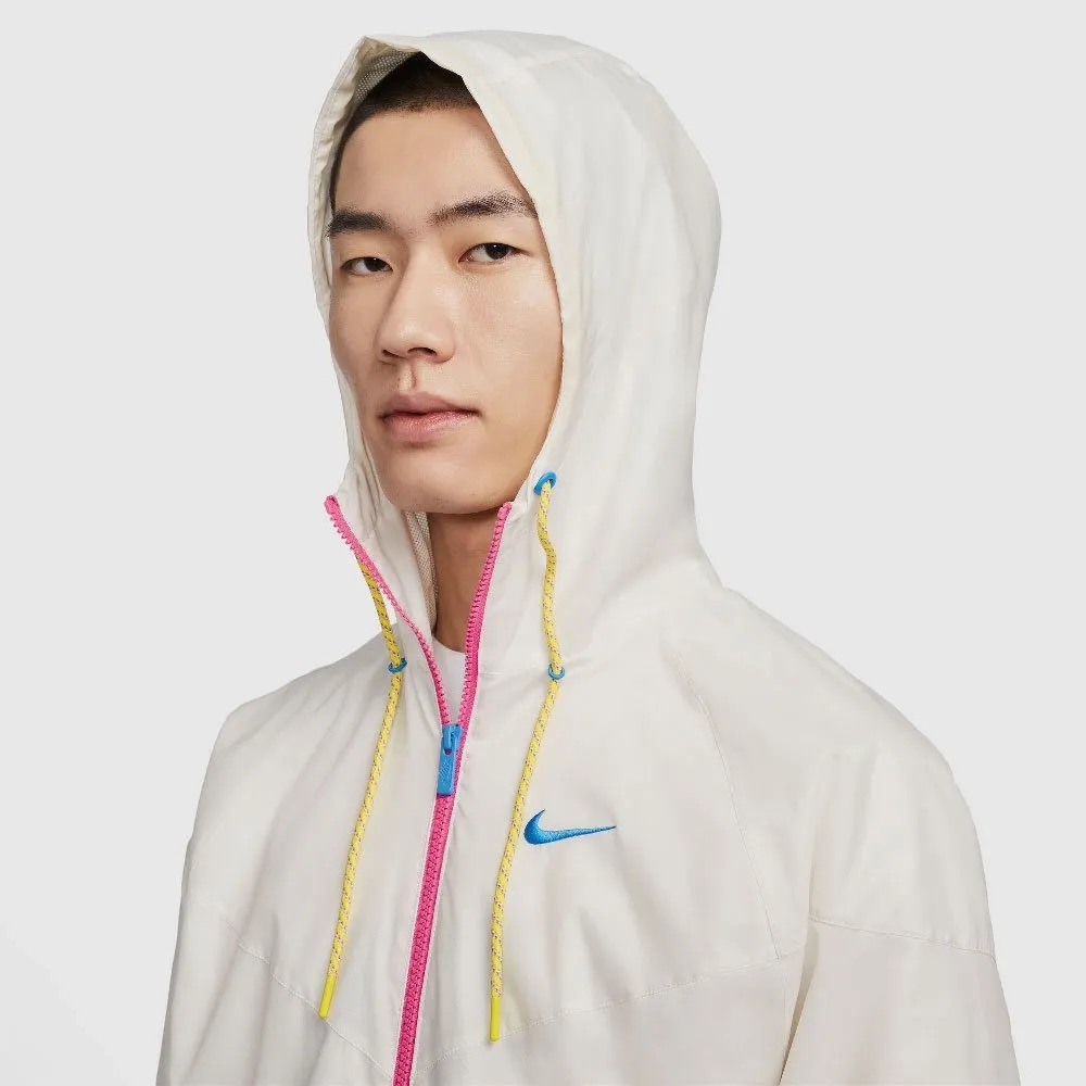 Zip Color Lightweight Hooded Jacket White фото