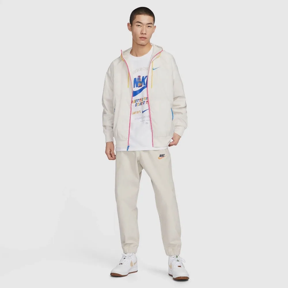 Zip Color Lightweight Hooded Jacket White фото