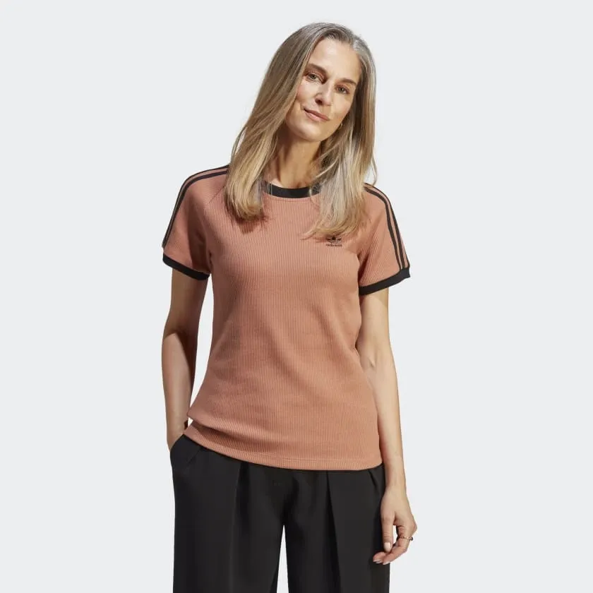 3-Stripes Slim Tee Brown
