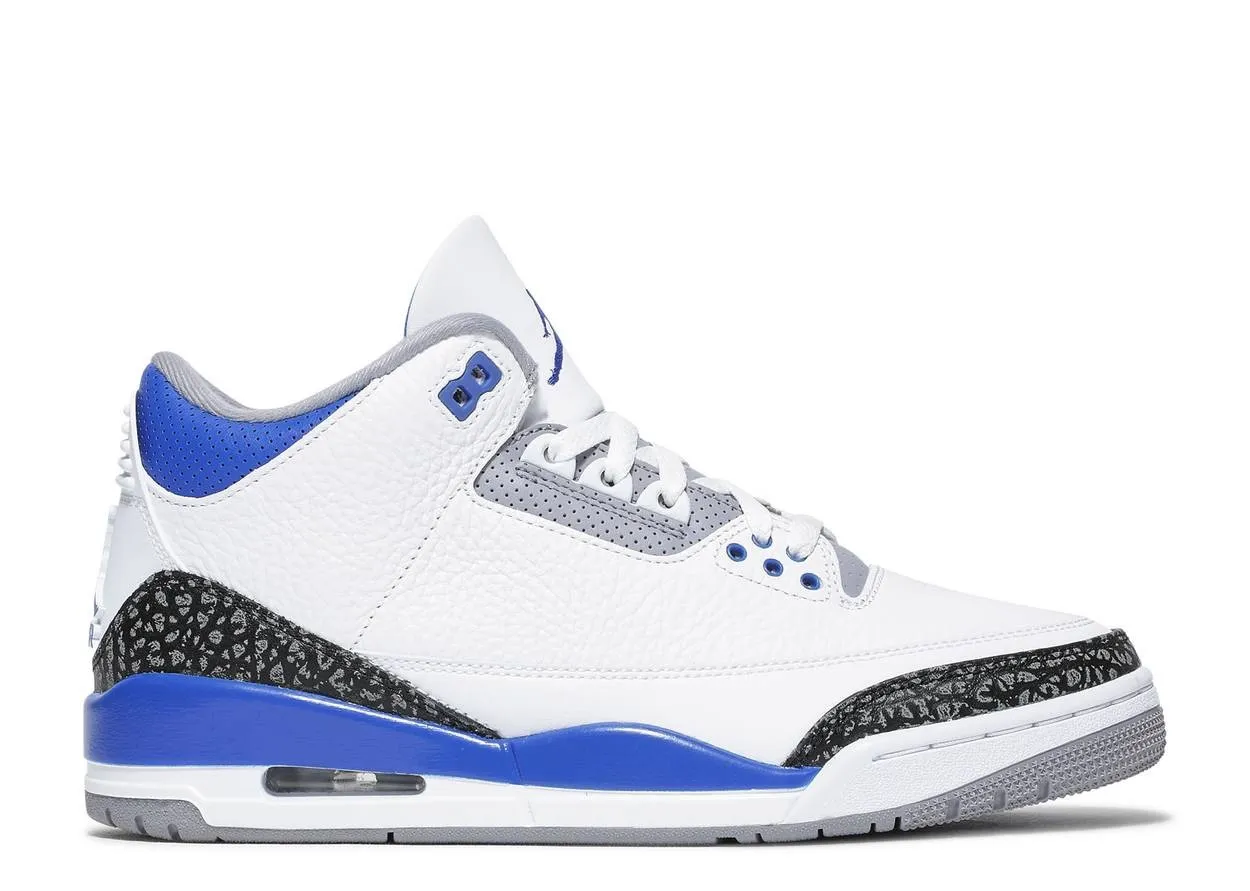 Высокие кроссовки Air Jordan Air Jordan 3 Racer Blue (Белый) Мужской