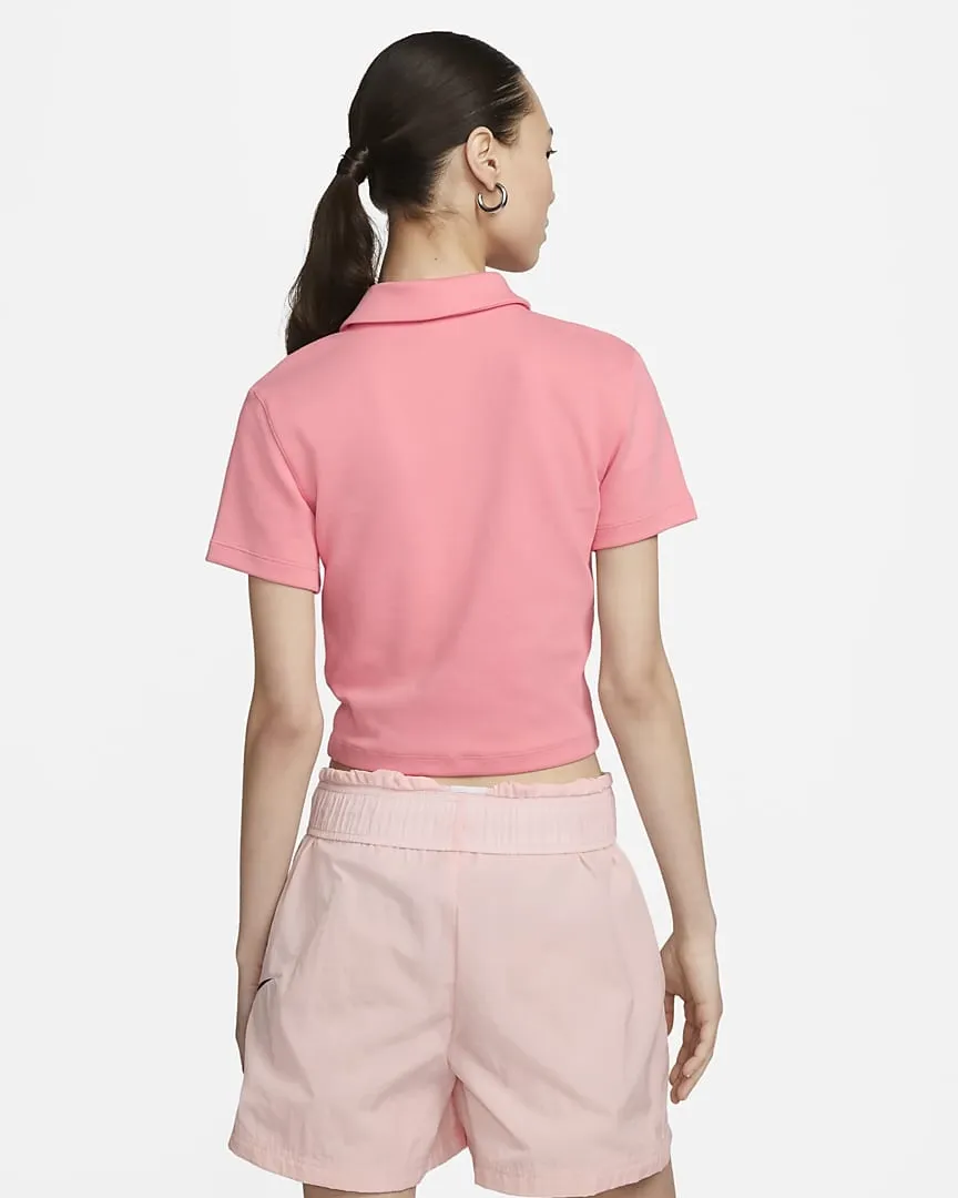 Essentials Polo Top Pink фото