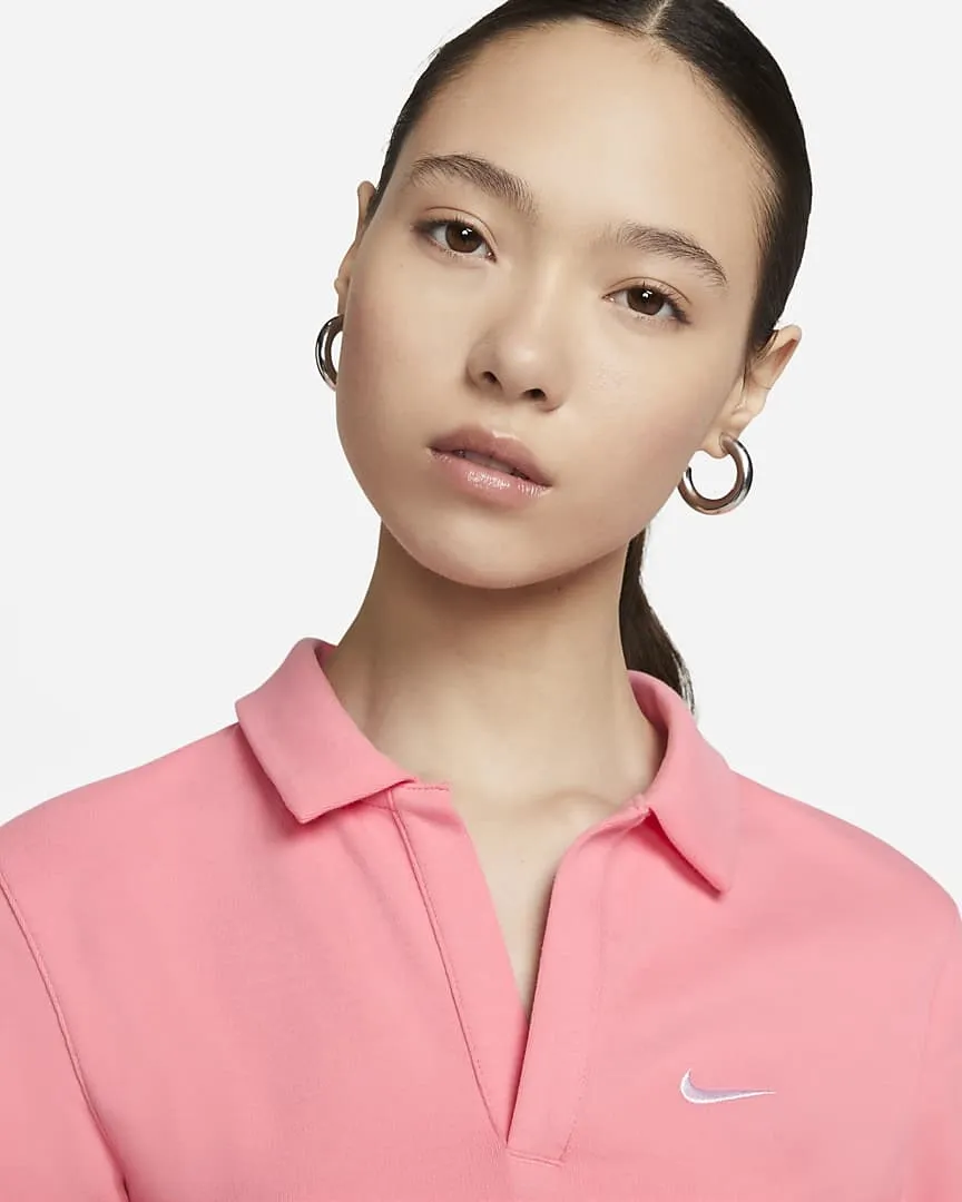 Essentials Polo Top Pink фото