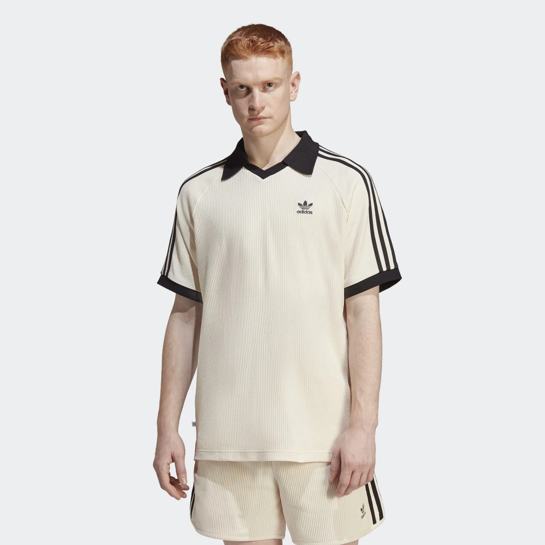 Adicolor Classics Waffle Polo Shirt Beige фото