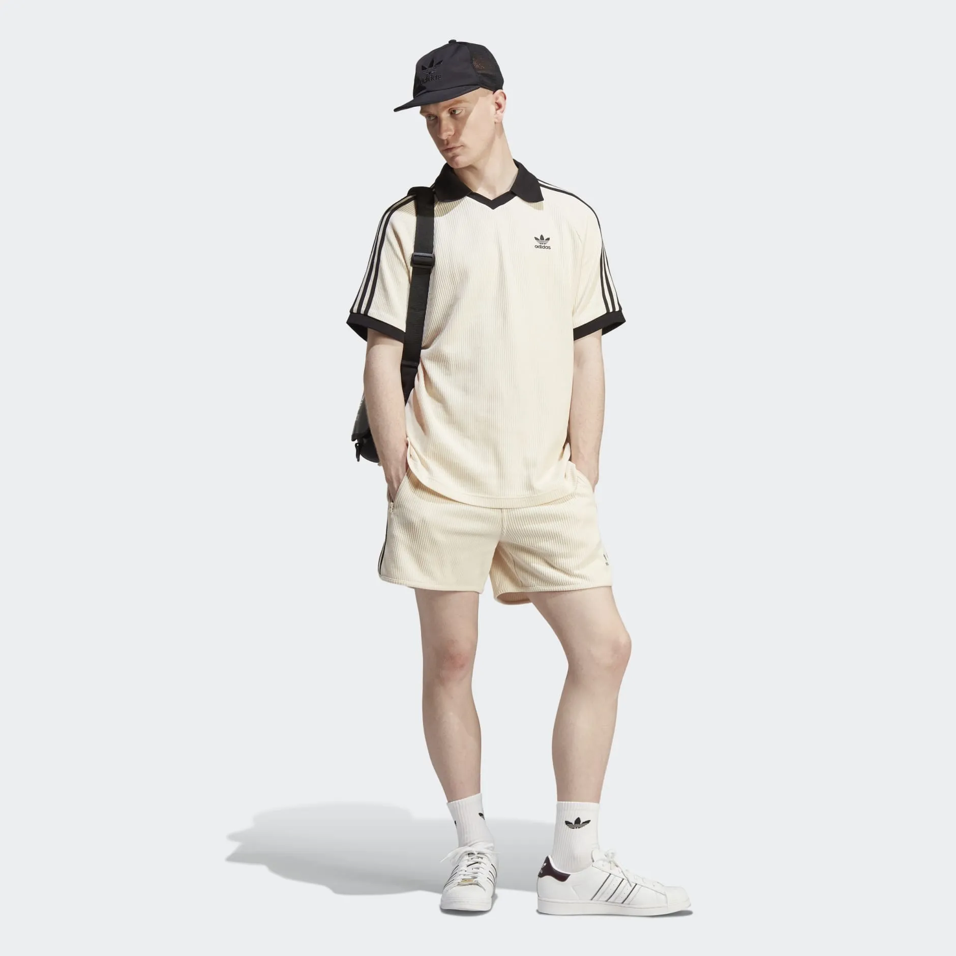 Adicolor Classics Waffle Polo Shirt Beige фото
