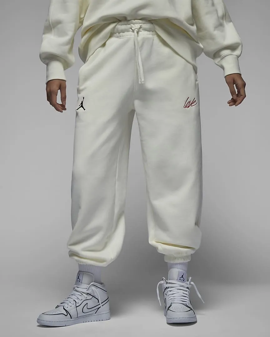 Flight Fleece Loose Pants White