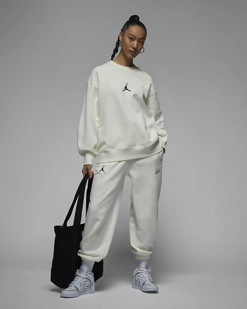 Flight Fleece Loose Pants White фото
