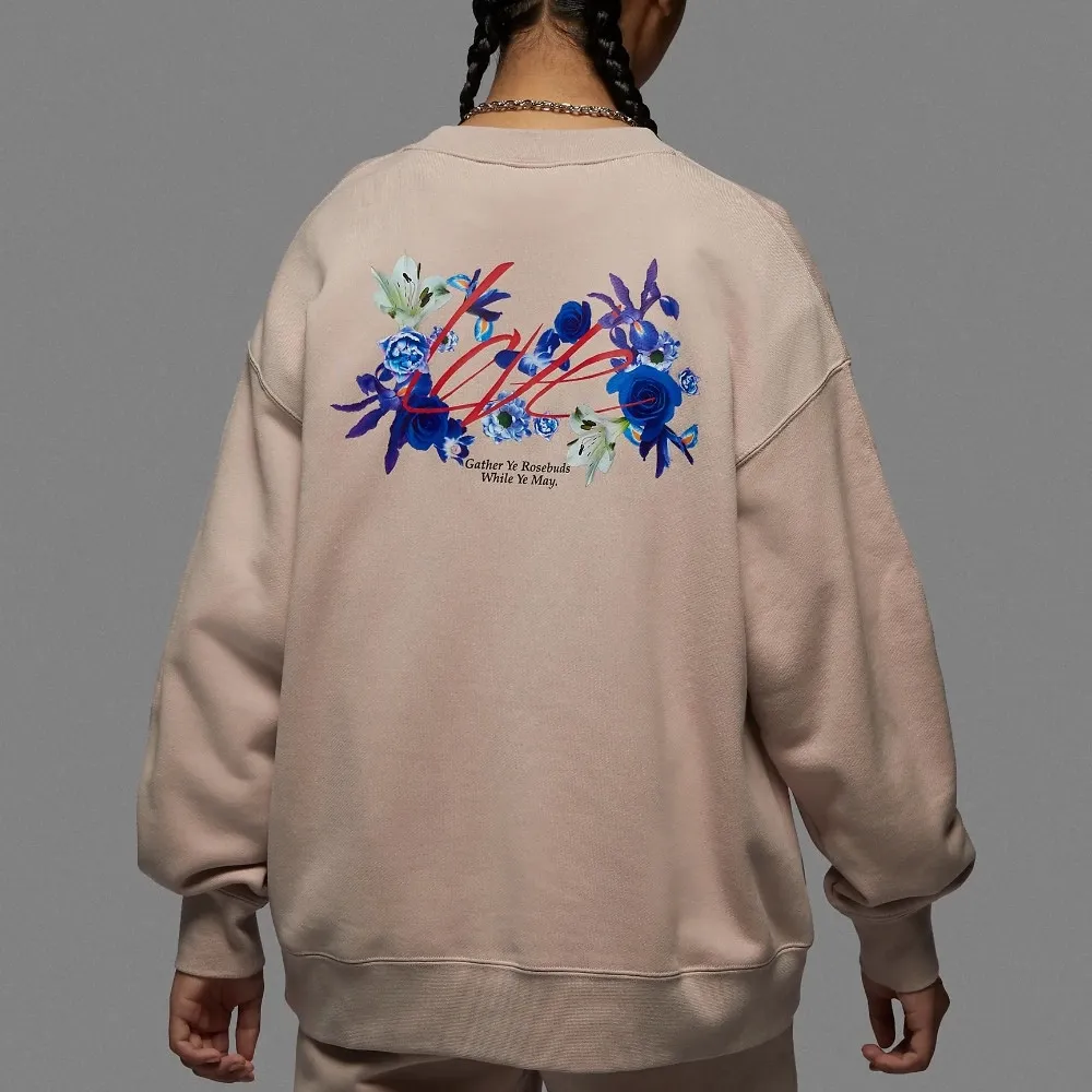 Flight Oversize Fleece Sweatshirt Beige фото