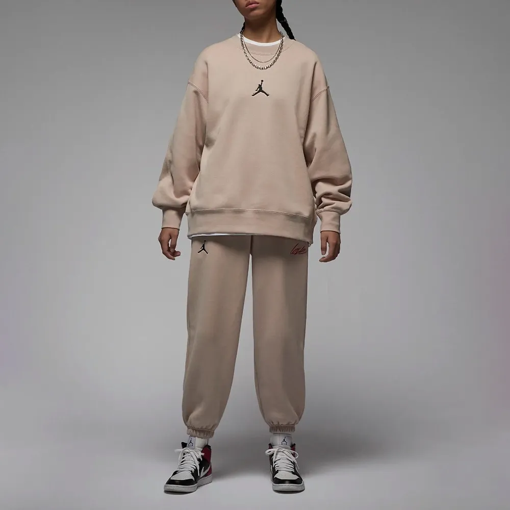 Flight Oversize Fleece Sweatshirt Beige фото