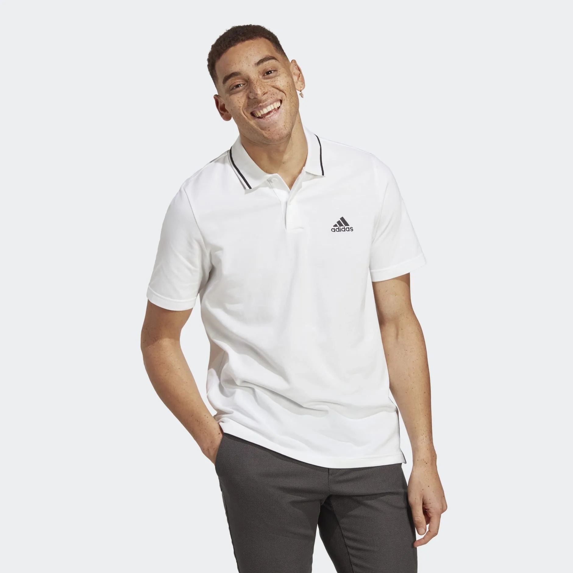 Essentials Polo Tee White фото