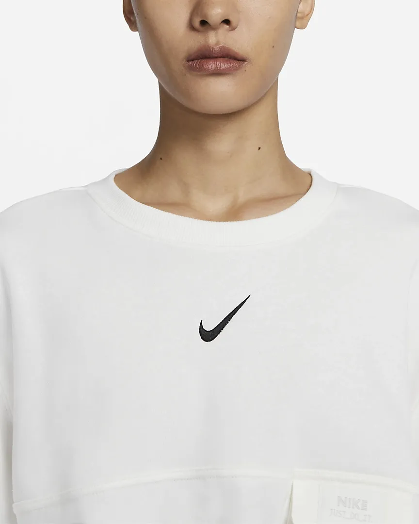 French Terry Short Sleeve Top White фото