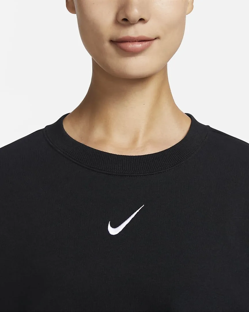 French Terry Short Sleeve Top Black фото
