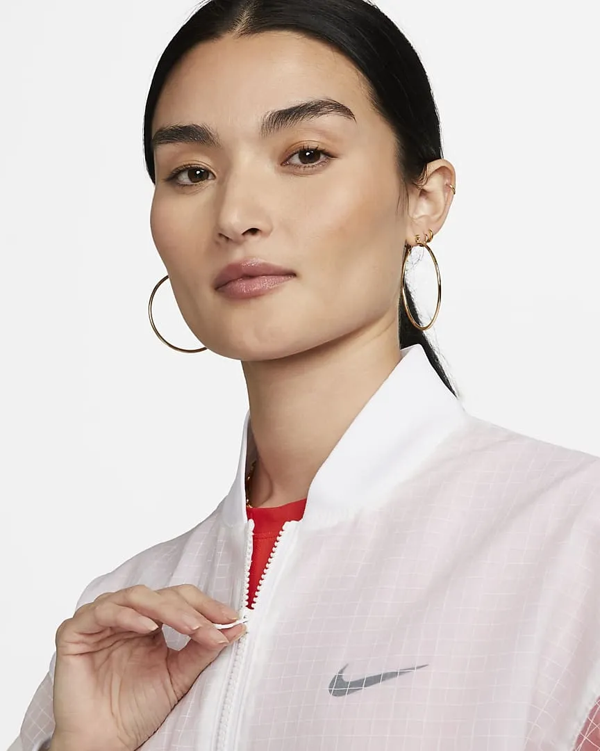 Woven Varsity Bomber White фото