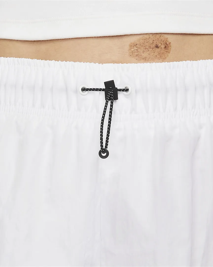 Essentials Woven High-Waisted Shorts White фото