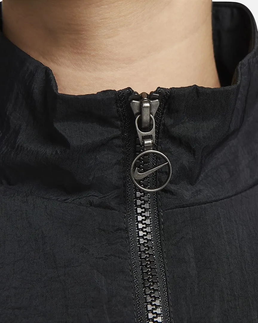 Zip Woven Tracksuit Jacket Black фото