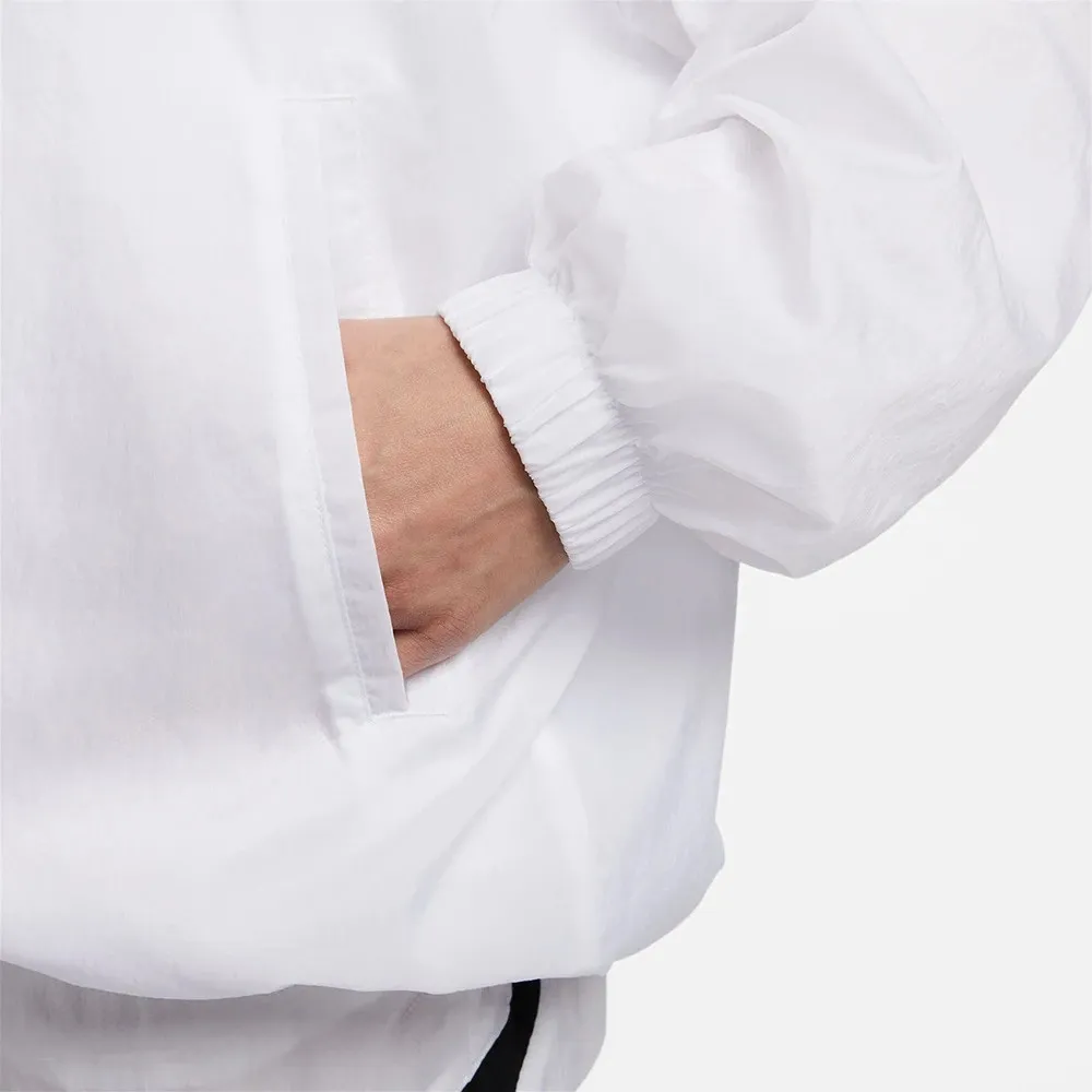 Zip Woven Tracksuit Jacket White фото