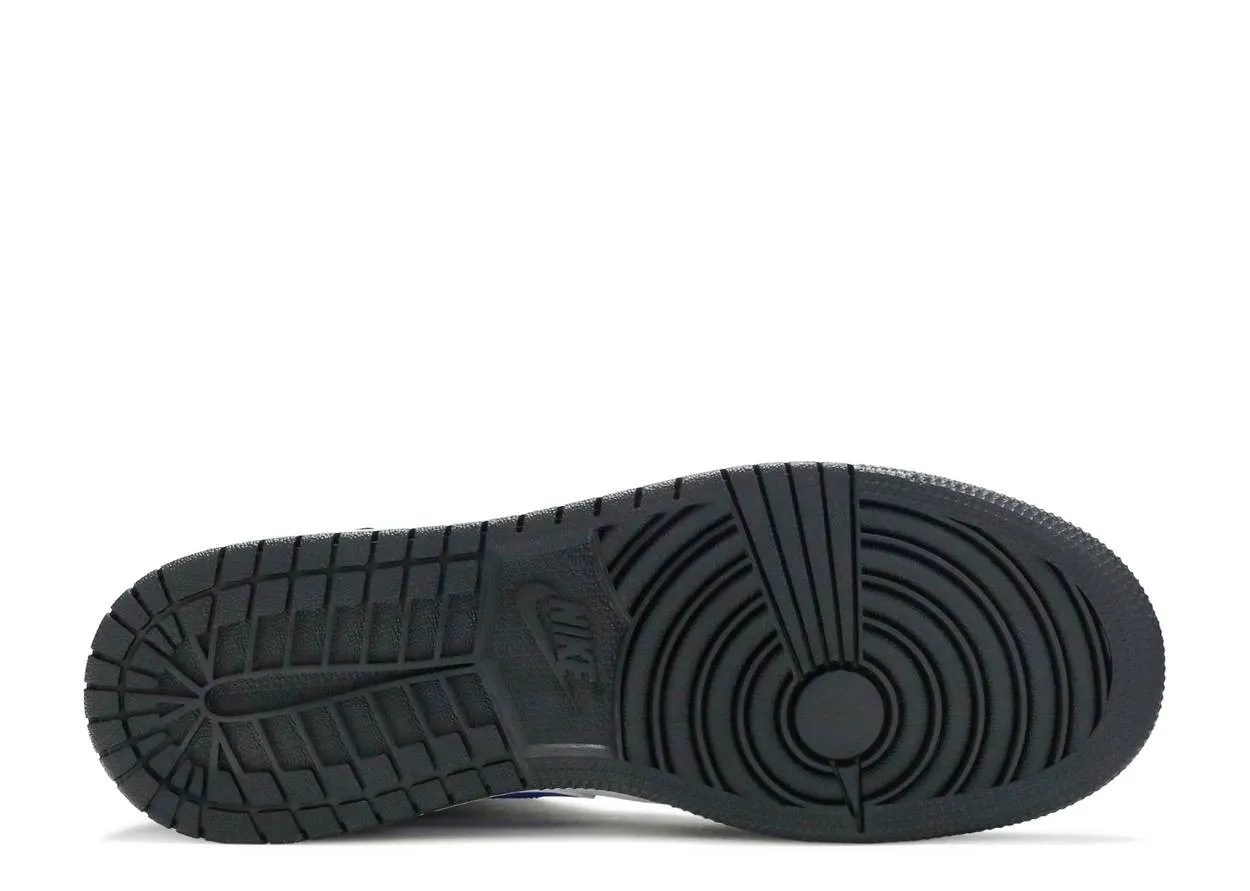 Air Jordan 1 Mid GS Black Racer Blue фото