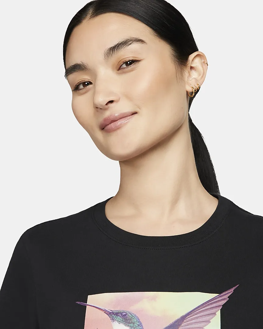 Humming-Swoosh Tee Black фото