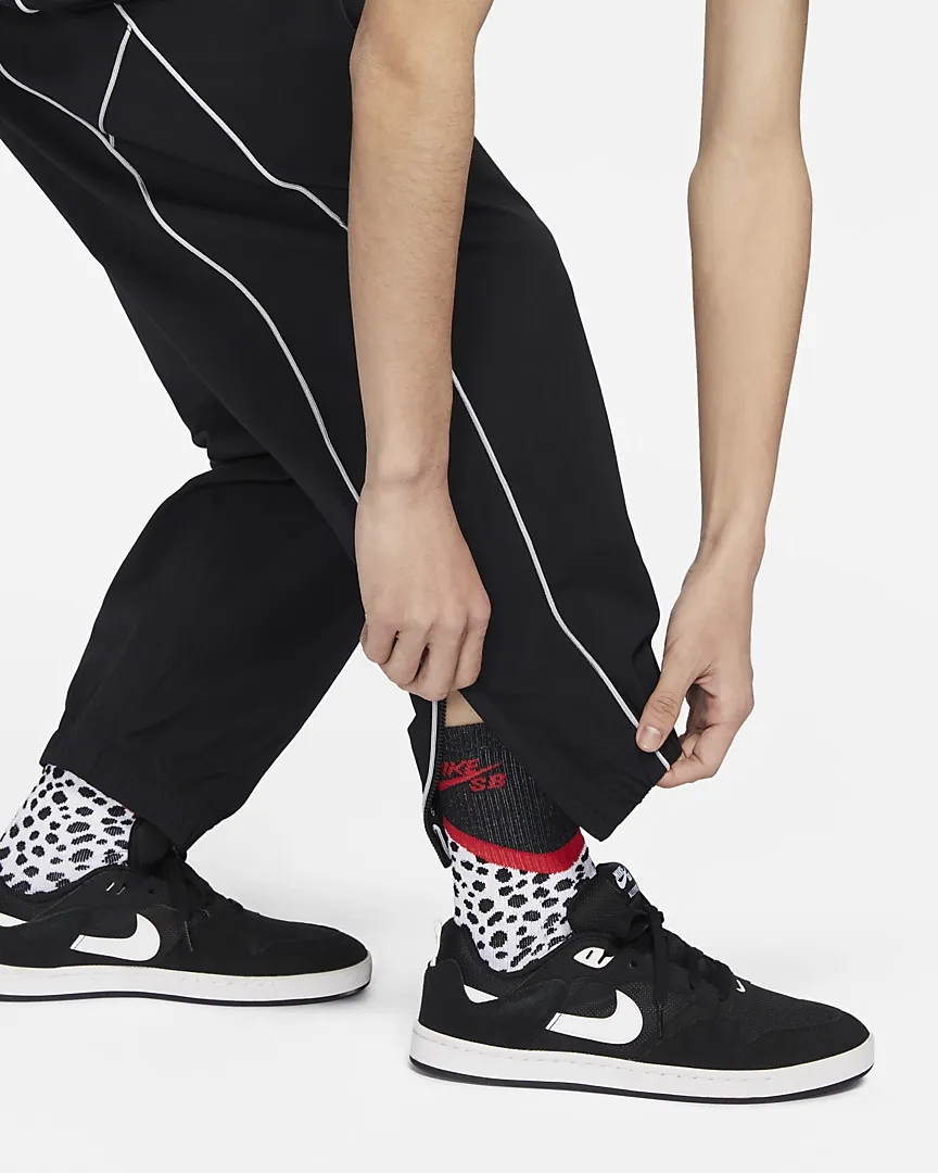 Zip Botton Loose Pants Black фото