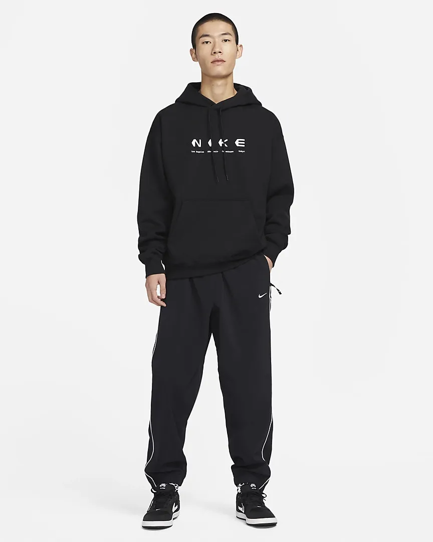 Zip Botton Loose Pants Black фото