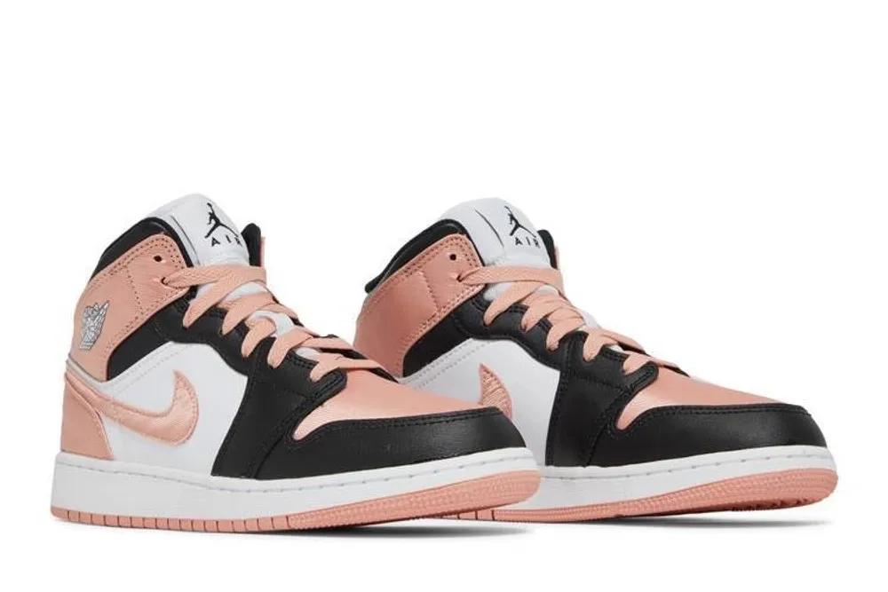 Air Jordan 1 Mid White Light Madder Root фото
