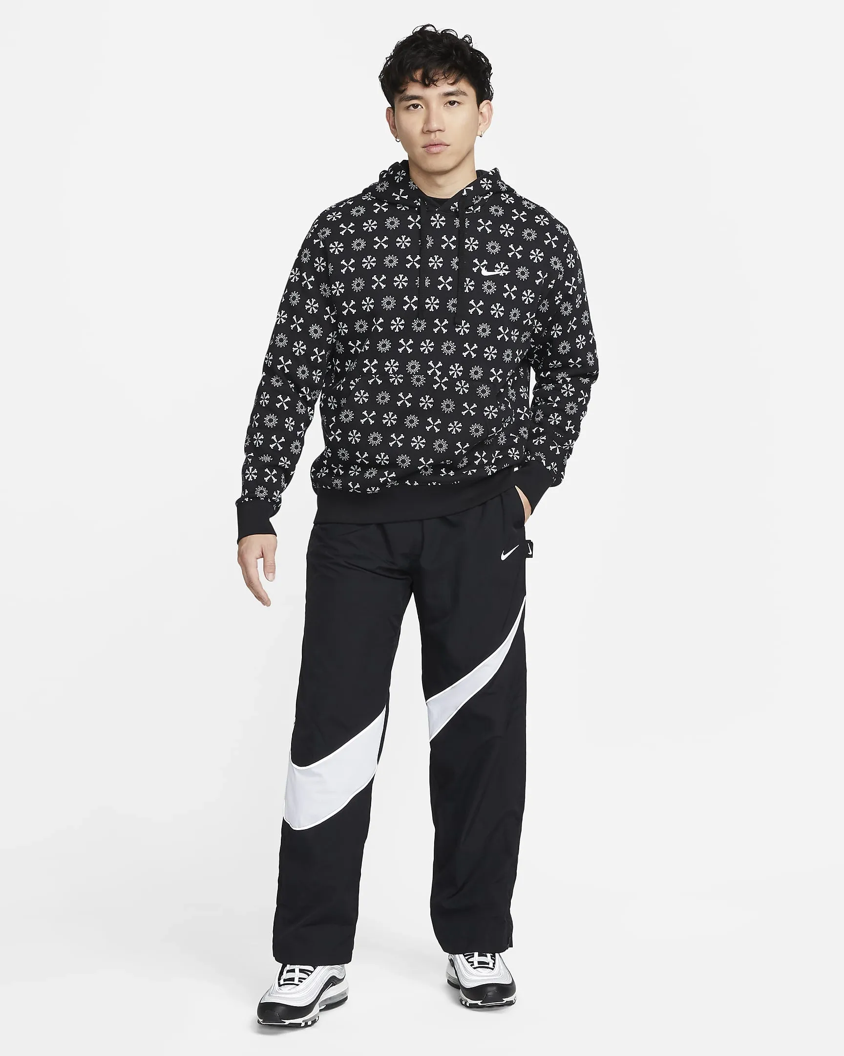 Swoosh Woven Pants Black фото