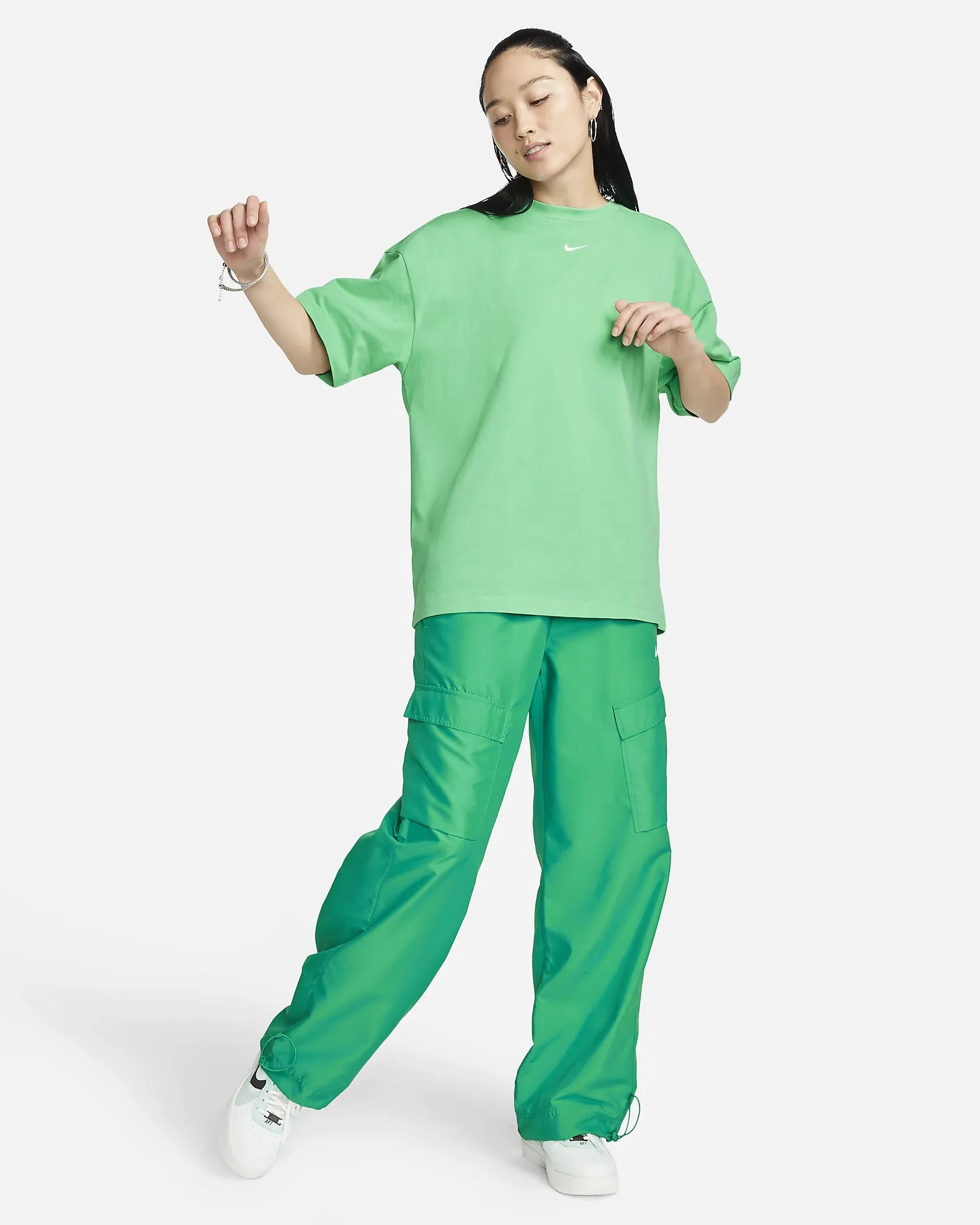 Essentials Oversize Tee Green фото