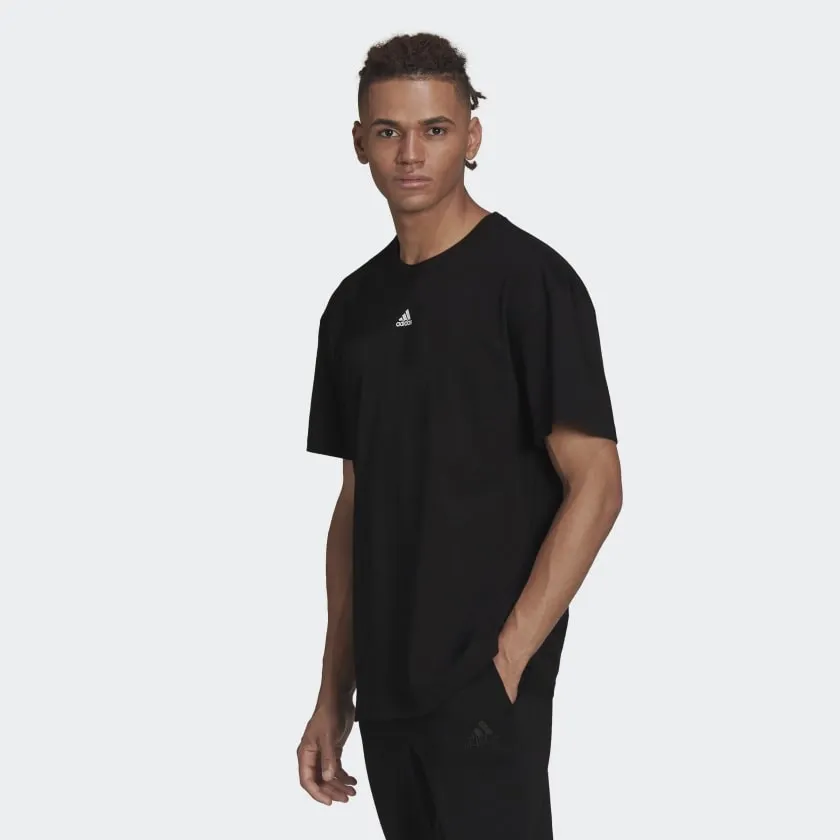 Essentials Feelvivid Drop Shoulder Tee Black