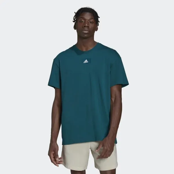 Essentials Feelvivid Drop Shoulder Tee Dark Green фото