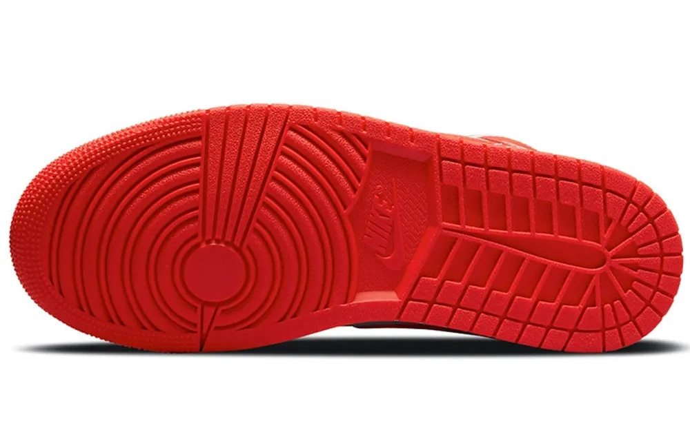 Air Jordan 1 Mid Habanero Red фото