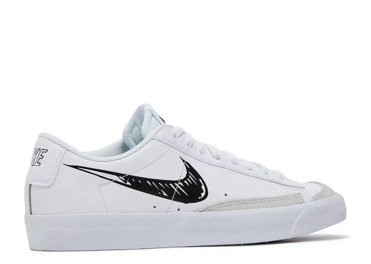 Blazer Low'77 GS Sketch White Black фото