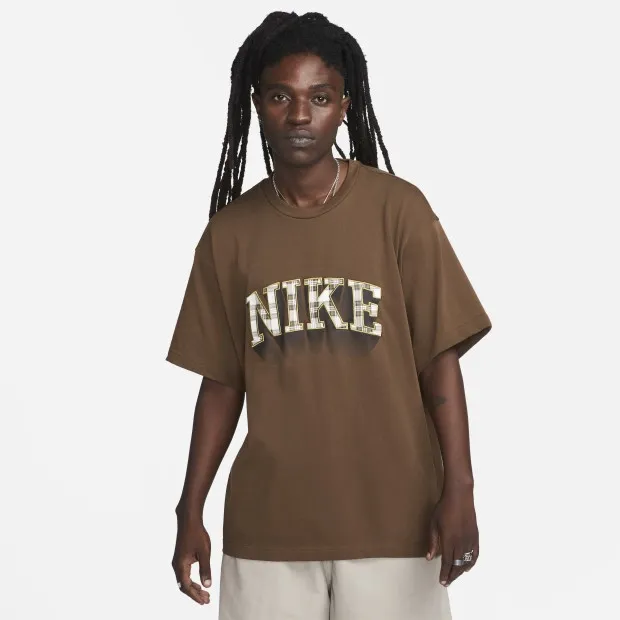 Checkered Logo Tee Brown фото