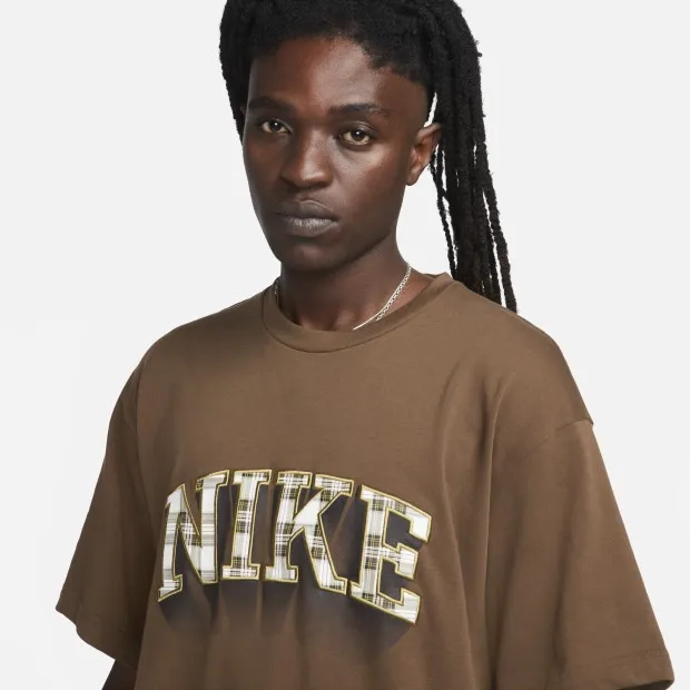 Checkered Logo Tee Brown фото