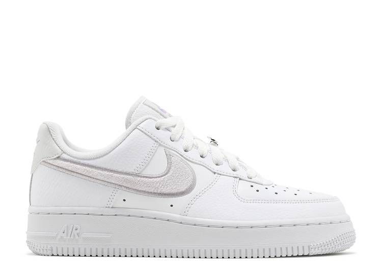 Air Force 1 Low 07 Essential Chenille Swoosh White Lilac фото