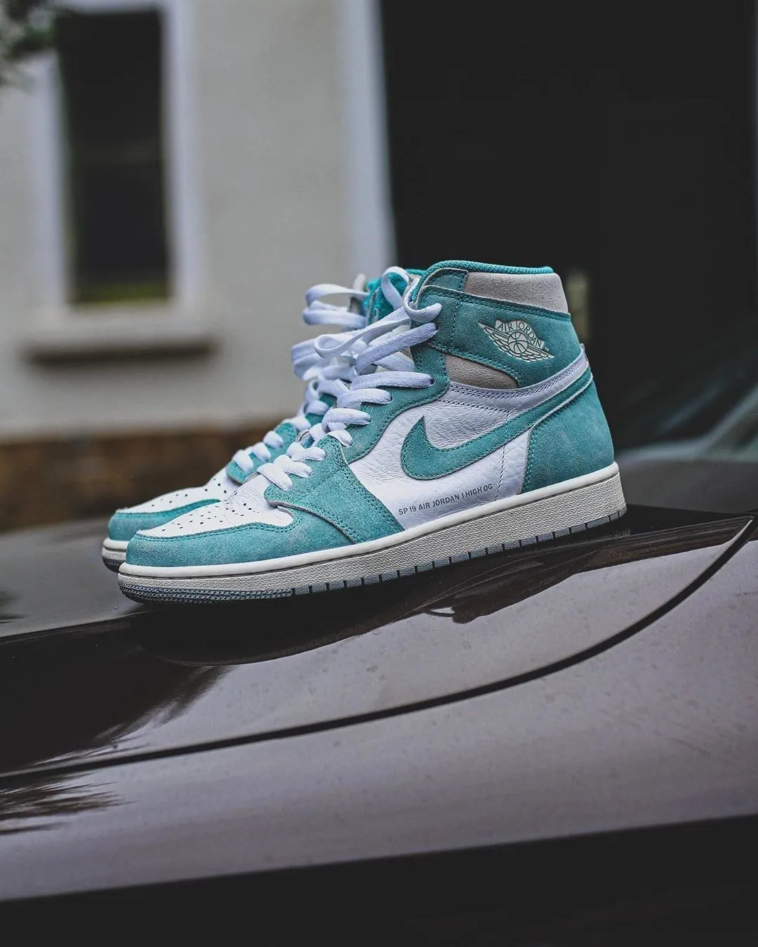 Air Jordan 1 High OG 'Flight Nostalgia' Turbo Green (2019) фото