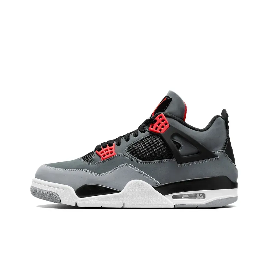 Высокие кроссовки Air Jordan 4 Infrared (Серый) Унисекс