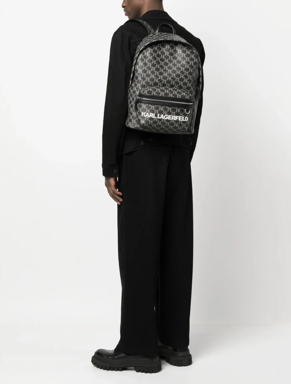 Monogram-print backpack фото