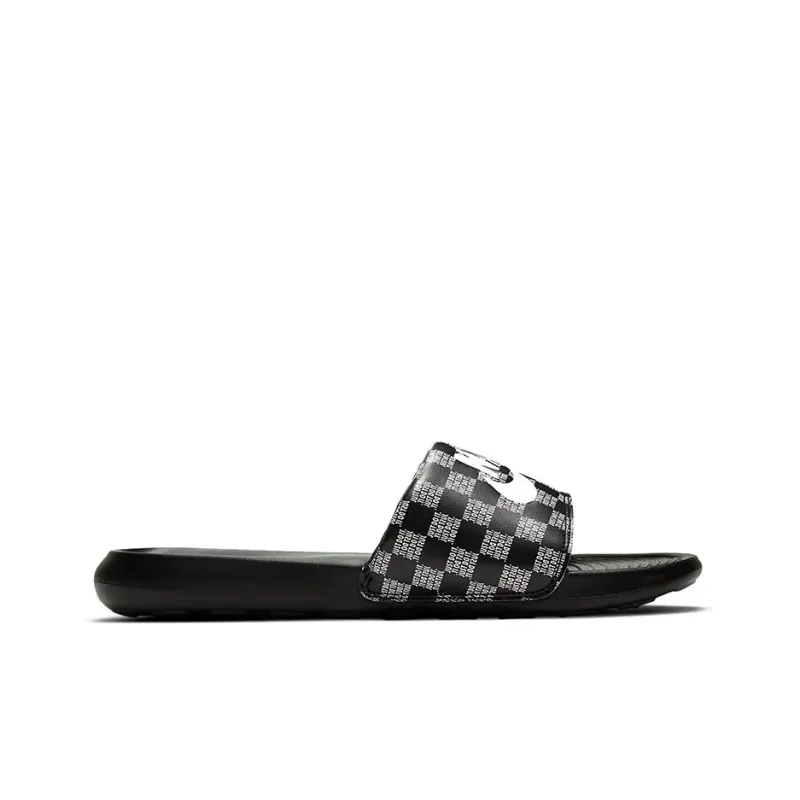 Victori One Slide Print Slippers Black